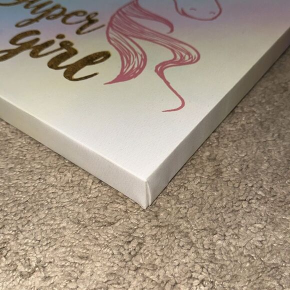 Unicorn Super Girl Wall Art Size 12x16 - Picture 7 of 7